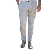 Cargo Broek met Bloemenprint Mason's , Gray , Heren