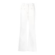 Witte Wide Flare Jeans JW Anderson , White , Dames