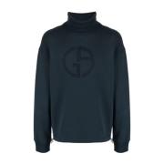 Hoodies Giorgio Armani , Blue , Heren