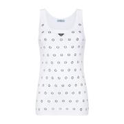 Sleeveless Tops Prada , White , Dames