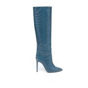 Elegant Blauw Stiletto Hoge Laarzen Paris Texas , Blue , Dames
