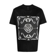 Zwart Casual Ronde Hals T-Shirt Billionaire , Black , Heren