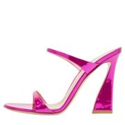 Pre-owned Leather sandals Gianvito Rossi Pre-owned , Pink , Dames