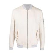 Bomber Jackets Eleventy , Beige , Heren