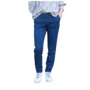 Slim Fit Chino Broek Mason's , Blue , Dames