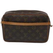 Pre-owned Canvas clutches Louis Vuitton Vintage , Brown , Dames