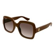 Bruine zonnebril Gucci , Brown , Dames