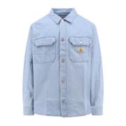 Shirts Carhartt Wip , Blue , Heren