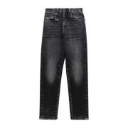 Cropped Jeans R13 , Black , Dames