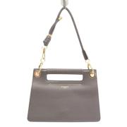 Pre-owned Leather shoulder-bags Givenchy Pre-owned , Gray , Dames