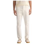 Slim Fit Chino Broek Hallden Gant , White , Heren