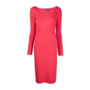 Midi Dresses Ralph Lauren , Red , Dames