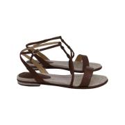 Pre-owned Leather sandals Alexandre Birman Pre-owned , Brown , Dames