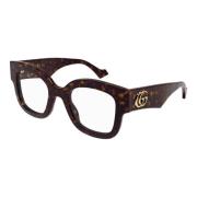 Dark Havana Eyewear Frames Gg1423O Gucci , Brown , Unisex
