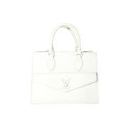 Pre-owned Leather louis-vuitton-bags Louis Vuitton Vintage , White , D...