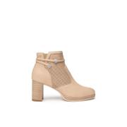 Champagne Band Enkellaarzen Nerogiardini , Beige , Dames