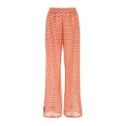 Wide Trousers Jimmy Choo , Red , Dames