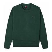 Heren Court Green Sweatshirt Tommy Jeans , Green , Heren