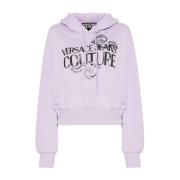 Paarse Grafische Sweaters Versace Jeans Couture , Purple , Dames