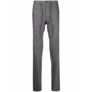 Slim-Fit Wool Blend Trousers Malo , Gray , Heren