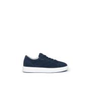 Blauwe Suède Sneakers Nerogiardini , Blue , Heren