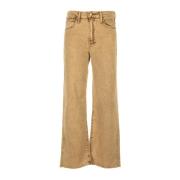 Wide Trousers Mother , Beige , Dames