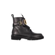 Pre-owned Leather boots Valentino Vintage , Black , Dames