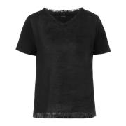 Marc Cain shirt materialenmix Marc Cain , Black , Dames