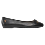 Zwarte platte schoenen Ralph Lauren , Black , Dames