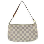 Pre-owned Canvas louis-vuitton-bags Louis Vuitton Vintage , Gray , Dam...