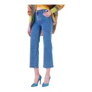Cropped Jeans Silvian Heach , Blue , Dames