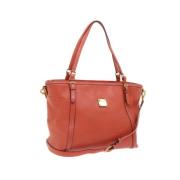 Pre-owned Leather handbags MCM Pre-owned , Orange , Dames