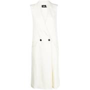 Wit Casual Cardigan Vest Karl Lagerfeld , White , Dames