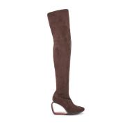 Mobius Long Boot Hi II United Nude , Brown , Dames