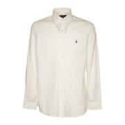 Witte Lange Mouw Sportoverhemd Ralph Lauren , White , Heren