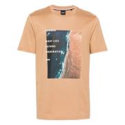 T-Shirts Hugo Boss , Orange , Heren