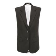 Stijlvolle Blazer Vest voor Vrouwen Helmut Lang , Black , Dames