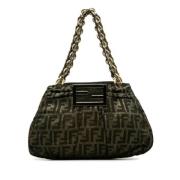 Pre-owned Canvas shoulder-bags Fendi Vintage , Brown , Dames