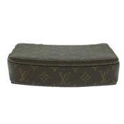 Pre-owned Canvas clutches Louis Vuitton Vintage , Brown , Dames