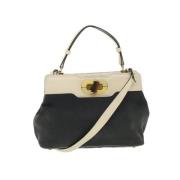 Pre-owned Canvas handbags Bvlgari Vintage , Black , Dames