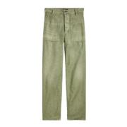 Straight Trousers Polo Ralph Lauren , Green , Dames