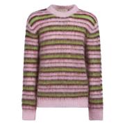 Gestreepte Mohair Trui Marni , Multicolor , Heren