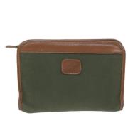 Pre-owned Canvas clutches Burberry Vintage , Green , Unisex