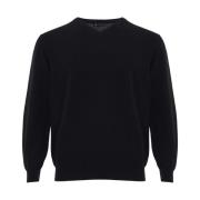 Zwarte V-hals Kid Cashmere Trui Colombo , Black , Heren