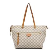 Pre-owned Canvas totes Louis Vuitton Vintage , White , Dames