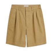 Geplooide shorts in khaki Sunflower , Beige , Heren