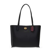 Wilgen shopper tas Coach , Black , Dames