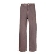 Trousers Marcelo Burlon , Brown , Heren