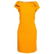 Pre-owned Cotton dresses Moschino Pre-Owned , Orange , Dames