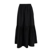 Maxi Skirts Ganni , Black , Dames